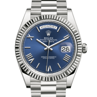Replika Rolex Day-Date 40 Oyster 40 mm białe złoto 228239