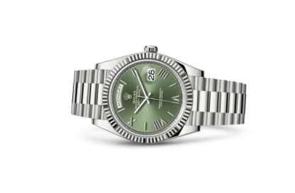 Replika Rolex Day-Date 40 Oyster 40 mm białe złoto 228239 - obrazek 2