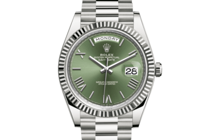 Replika Rolex Day-Date 40 Oyster 40 mm białe złoto 228239