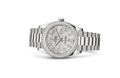 Replika Rolex Day-Date 40 Oyster 40 mm białe złoto i diamenty 228349RBR - obrazek 2