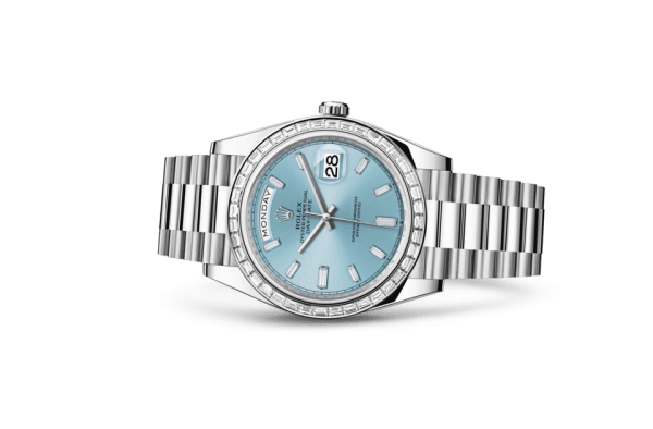 Replika Rolex Day-Date 40 Oyster 40 mm platyna i diamenty 228396TBR - obrazek 2