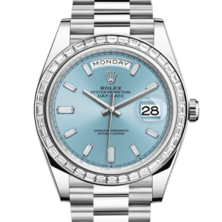 Replika Rolex Day-Date 40 Oyster 40 mm platyna i diamenty 228396TBR
