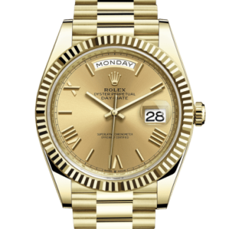 Replika Rolex Day-Date 40 Oyster 40 mm żółte złoto 228238