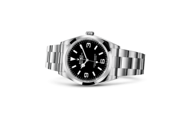 Replika Rolex Explorer Oyster 36 mm Oystersteel 124270 - obrazek 2