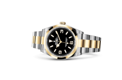 Replika Rolex Explorer Oyster 36 mm Oystersteel i żółte złoto 124273 - obrazek 2