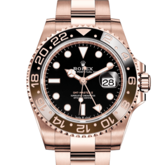 Replika Rolex GMT-Master II Oyster 40 mm Everose gold 126715CHNR