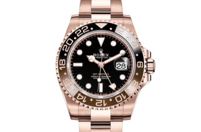 Replika Rolex GMT-Master II Oyster 40 mm Everose gold 126715CHNR