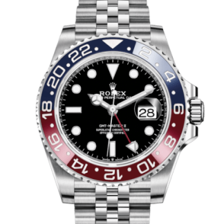 Replika Rolex GMT-Master II Oyster 40 mm Oystersteel 126710BLRO