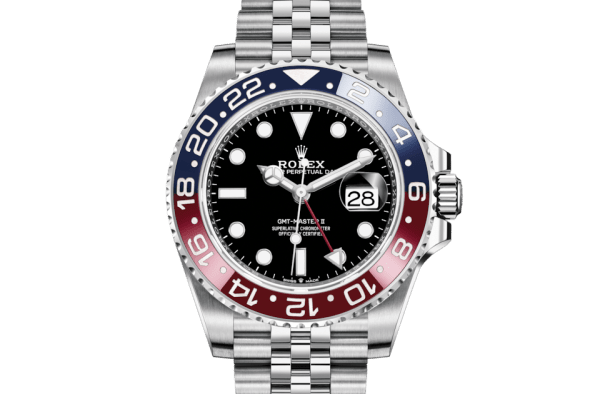 Replika Rolex GMT-Master II Oyster 40 mm Oystersteel 126710BLRO