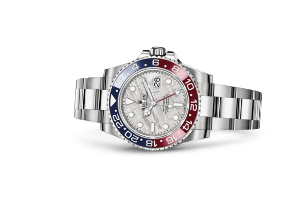 Replika Rolex GMT-Master II Oyster 40 mm białe złoto 126719BLRO - obrazek 2