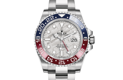 Replika Rolex GMT-Master II Oyster 40 mm białe złoto 126719BLRO