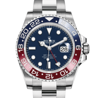 Replika Rolex GMT-Master II Oyster 40 mm białe złoto 126719BLRO