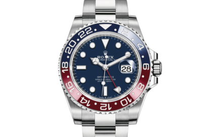 Replika Rolex GMT-Master II Oyster 40 mm białe złoto 126719BLRO