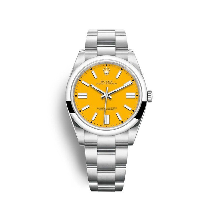 Replika Rolex Oyster Perpetual 41mm Żółty