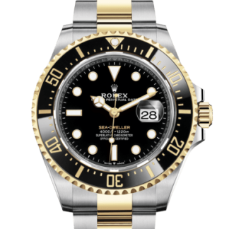 Replika Rolex Sea-Dweller Oyster 43 mm Oystersteel i żółte złoto 126603