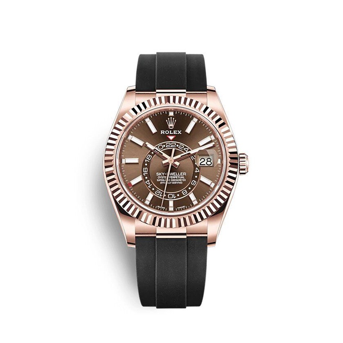 Replika Rolex Sky-Dweller 326235 Czekolada