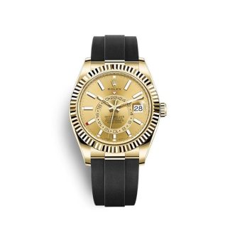 Replika Rolex Sky-Dweller 326238 Szampan