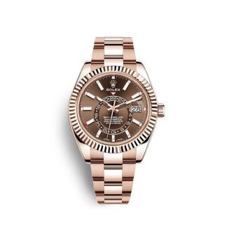 Replika Rolex Sky-Dweller 326935 Czekolada