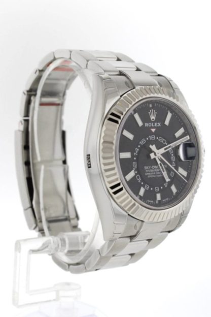 Replika Rolex Sky Dweller Czarna tarcza Białe złoto Bezel Oyster 326934 - obrazek 3