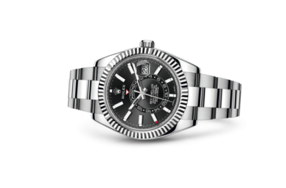 Replika Rolex Sky-Dweller Oyster 42 mm Oystersteel i białe złoto 326934 - obrazek 2