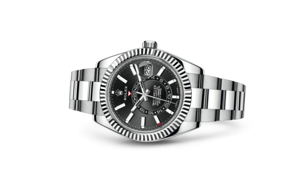 Replika Rolex Sky-Dweller Oyster 42 mm Oystersteel i białe złoto 326934 - obrazek 2