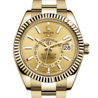 Replika Rolex Sky-Dweller Oyster 42 mm żółte złoto 326938