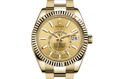Replika Rolex Sky-Dweller Oyster 42 mm żółte złoto 326938