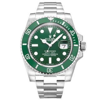 Replika Rolex Submariner z zieloną tarczą 116610LV Hulk