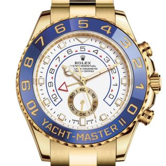 Replika Rolex Yacht-Master II Oyster 44 mm żółte złoto 116688