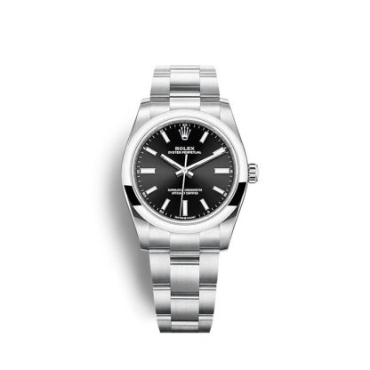 Rolex Rolex Oyster Perpetual 34mm Czarny