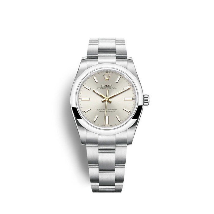 Rolex Rolex Oyster Perpetual 34mm Srebrny