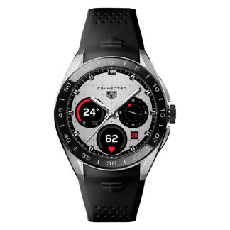 TAG Heuer Connected Calibre E5 45mm Zegarek męski Czarny gumowy pasek SBT8A10.BT6292