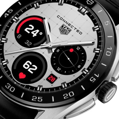 TAG Heuer Connected Calibre E5 45mm Zegarek męski Czarny gumowy pasek SBT8A10.BT6292 - obrazek 5