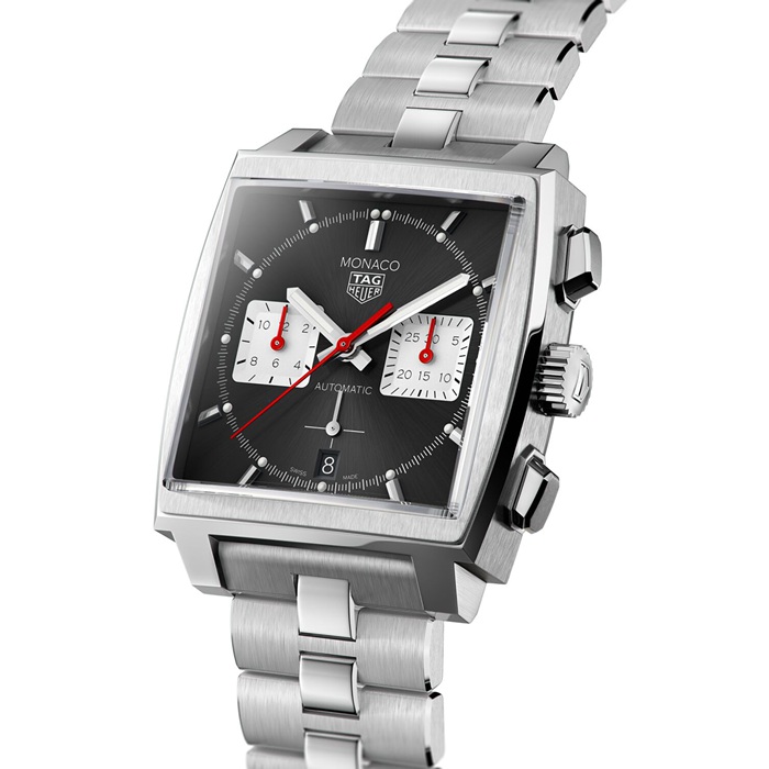 TAG Heuer Monaco Calibre Heuer 02 39mm Zegarek męski CBL2113.BA0644 - obrazek 2
