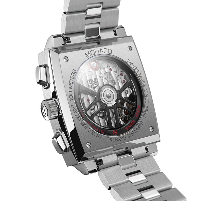TAG Heuer Monaco Calibre Heuer 02 39mm Zegarek męski CBL2113.BA0644 - obrazek 3