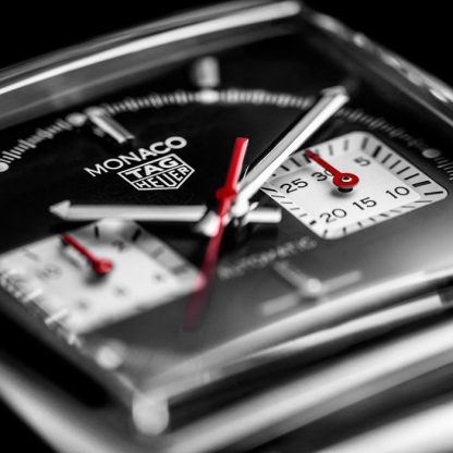TAG Heuer Monaco Calibre Heuer 02 39mm Zegarek męski CBL2113.BA0644 - obrazek 5