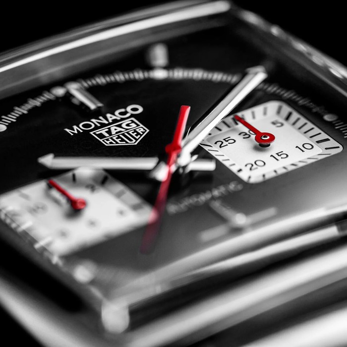 TAG Heuer Monaco Calibre Heuer 02 39mm Zegarek męski CBL2113.BA0644 - obrazek 5