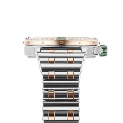 Zegarek Breitling Super Chronomat Automatic 38 Green ze stali nierdzewnej i 18-karatowego różowego złota U17356531L1U1 - obrazek 5