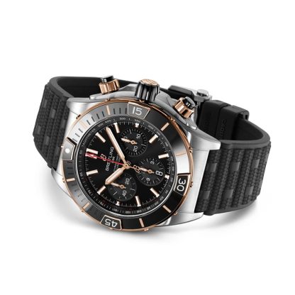Zegarek Breitling Super Chronomat B01 44 ze stali nierdzewnej i 18-karatowego czerwonego złota UB0136251B1S1 - obrazek 3