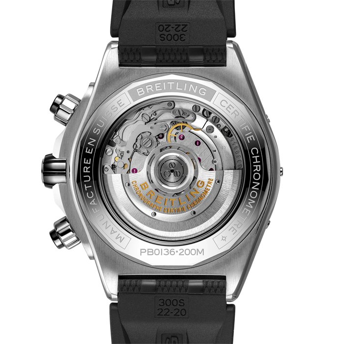 Zegarek Breitling Super Chronomat B01 44 ze stali nierdzewnej i platyny Ice Blue PB0136251C1S1 - obrazek 2