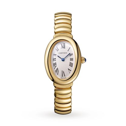 Zegarek Cartier Baignoire De Cartier Mały model Mechanizm kwarcowy 18-karatowe żółte złoto WGBA0043