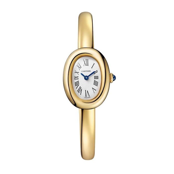 Zegarek Cartier Baignoire De Cartier Mini Model Mechanizm kwarcowy 18-karatowe żółte złoto WGBA0050