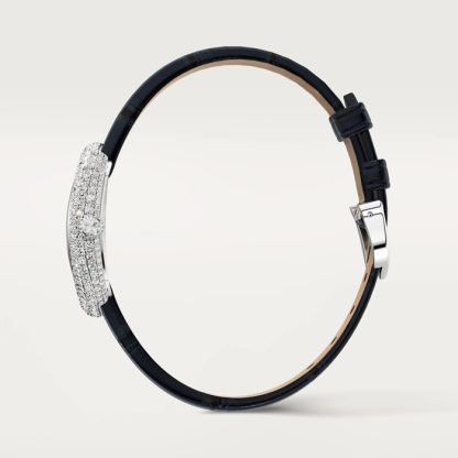 Zegarek Cartier Baignoire Mały model Mechanizm kwarcowy Koperta z 18-karatowego białego złota WJBA0049 - obrazek 3