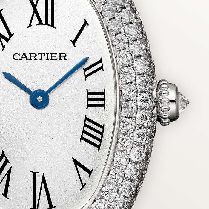 Zegarek Cartier Baignoire Mały model Mechanizm kwarcowy Koperta z 18-karatowego białego złota WJBA0049 - obrazek 4