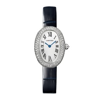 Zegarek Cartier Baignoire Mały model Mechanizm kwarcowy Koperta z 18-karatowego białego złota WJBA0049