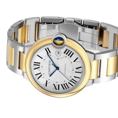 Zegarek Cartier Ballon Bleu De Cartier 42 mm z automatycznym naciągiem i stalową kopertą W2BB0039 - obrazek 4