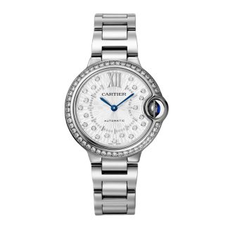 Zegarek Cartier Ballon Bleu de Cartier 33 mm mechaniczny mechanizm z automatycznym naciągiem W4BB0035