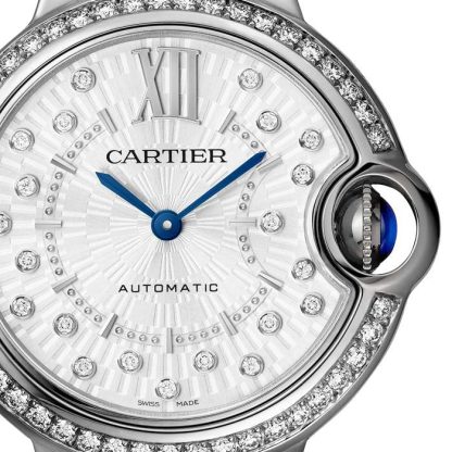 Zegarek Cartier Ballon Bleu de Cartier 33 mm mechaniczny mechanizm z automatycznym naciągiem W4BB0035 - obrazek 5