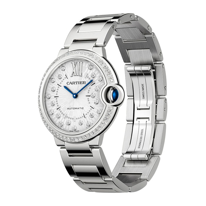 Zegarek Cartier Ballon Bleu de Cartier 36 mm mechaniczny mechanizm z automatycznym nakręcaniem W4BB0036 - obrazek 2