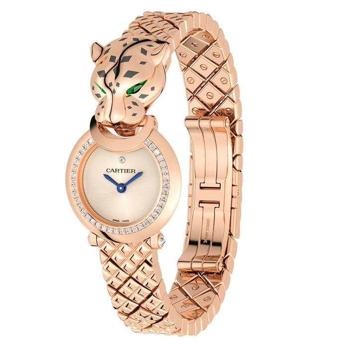 Zegarek Cartier La Panthère 23,6 mm, mechanizm kwarcowy, różowe złoto HPI01381 - obrazek 2